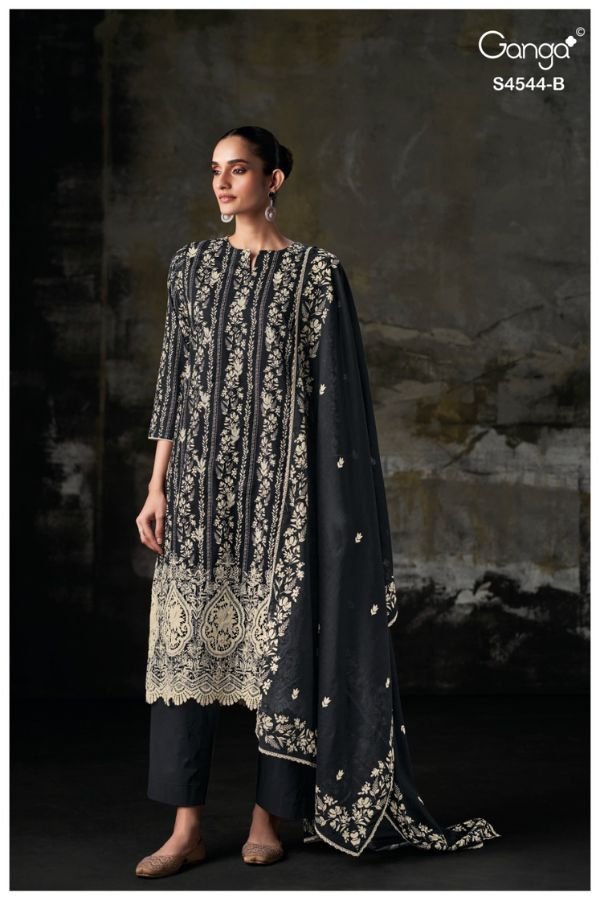 Ganga Fashion Jeniya S4544 Premium Cotton Suit S4544-B