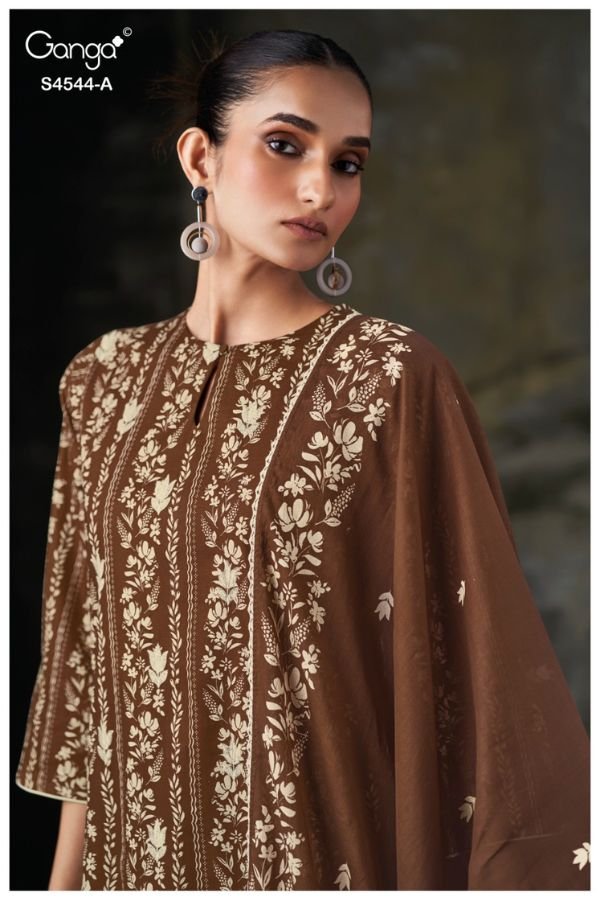 Ganga Fashion Jeniya S4544 Premium Cotton Suit S4544-A