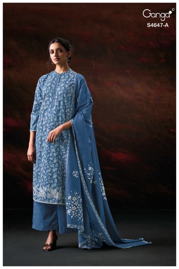 Ganga Fashion Jivanya S4647 Premium Cotton Suit S4647-A