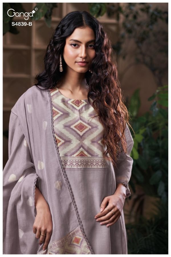 Ganga Fashion Jivara S4839 Silk Ladies Suit S4839-B