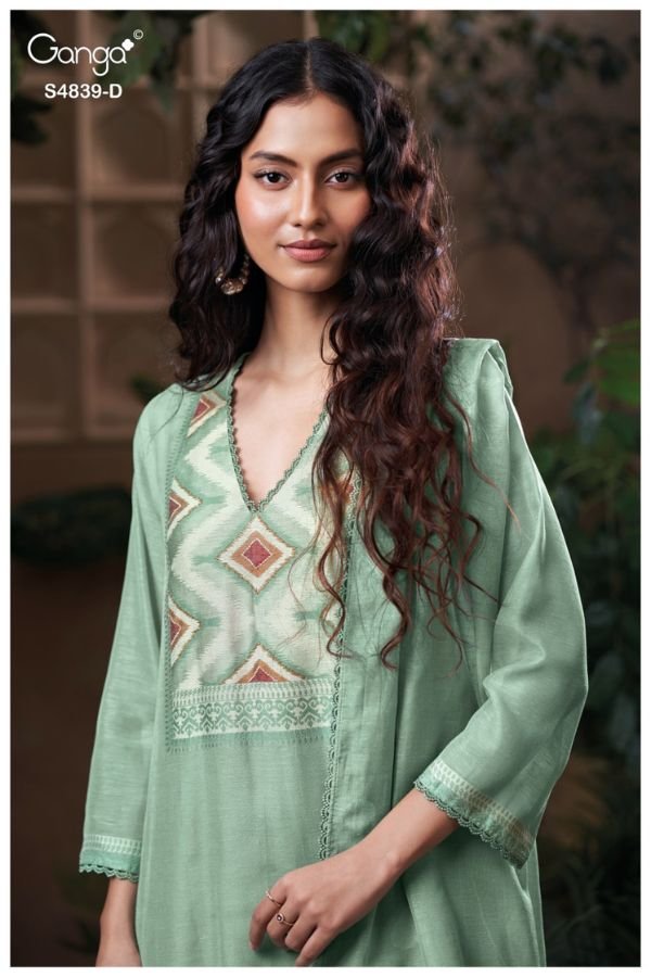 Ganga Fashion Jivara S4839 Silk Ladies Suit S4839-D