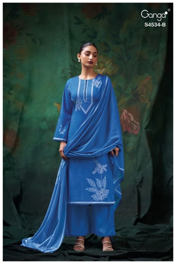 Ganga Fashion Kritvi S4534 Cotton Ladies Suit S4534-B