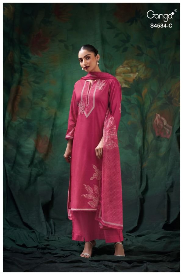 Ganga Fashion Kritvi S4534 Cotton Ladies Suit S4534-C