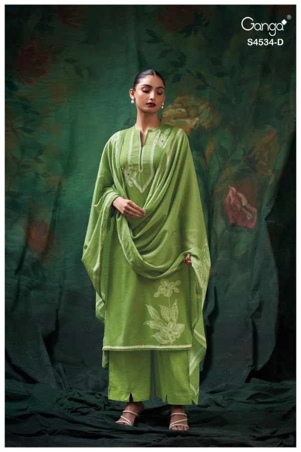 Ganga Fashion Kritvi S4534 Cotton Ladies Suit S4534-D