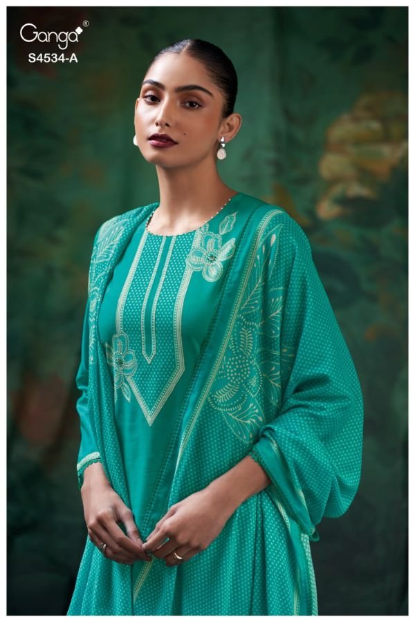 Ganga Fashion Kritvi S4534 Cotton Ladies Suit S4534-A