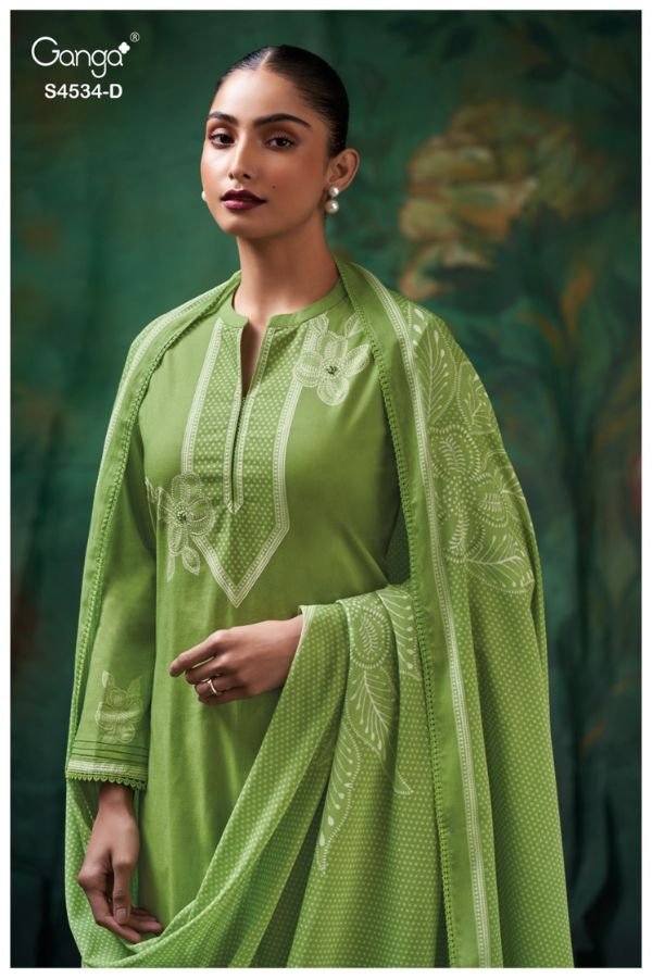 Ganga Fashion Kritvi S4534 Cotton Ladies Suit S4534-D