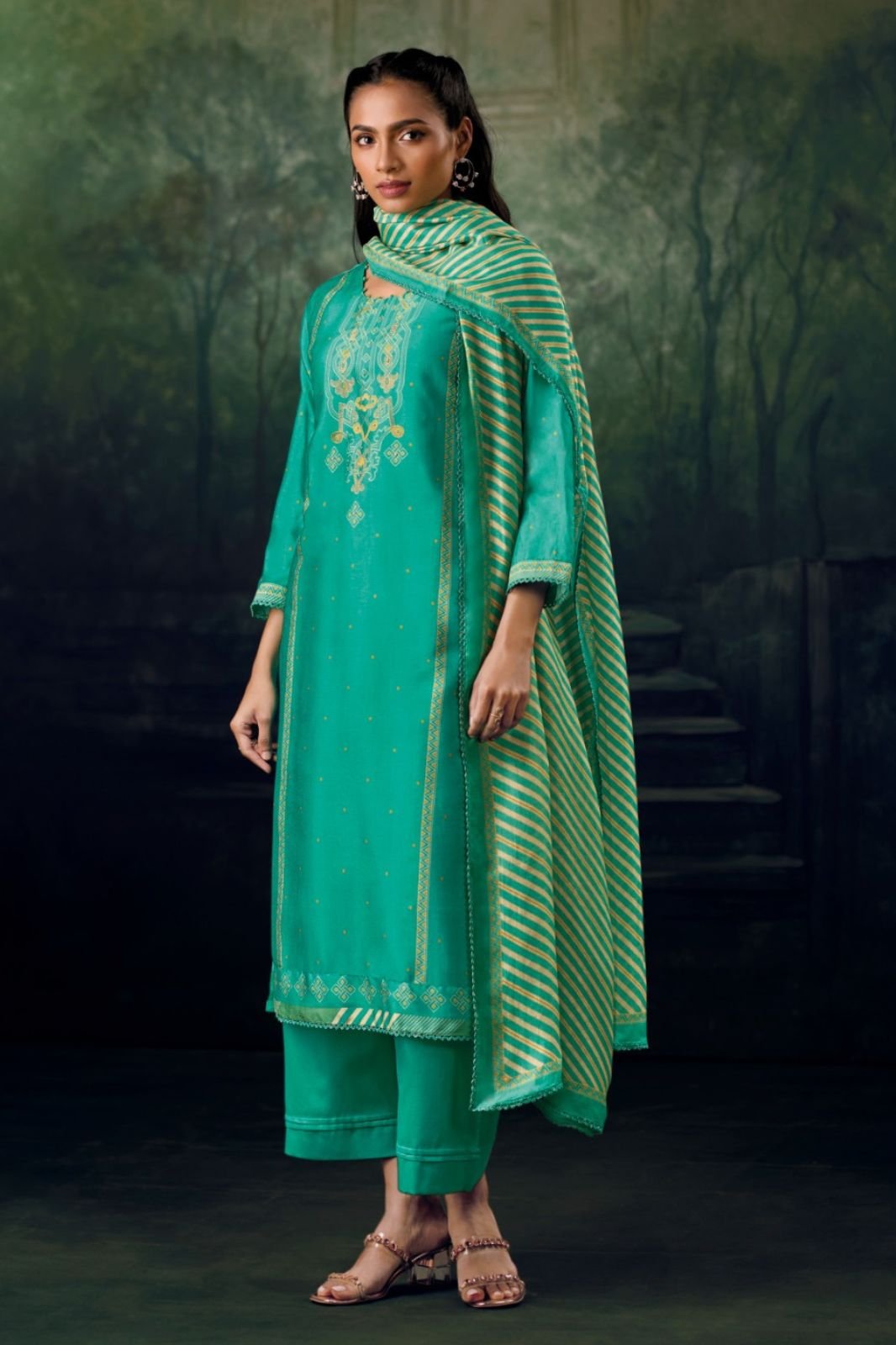 Ganga Fashion Kylira S4766 Premium Cotton Suit S4766-D