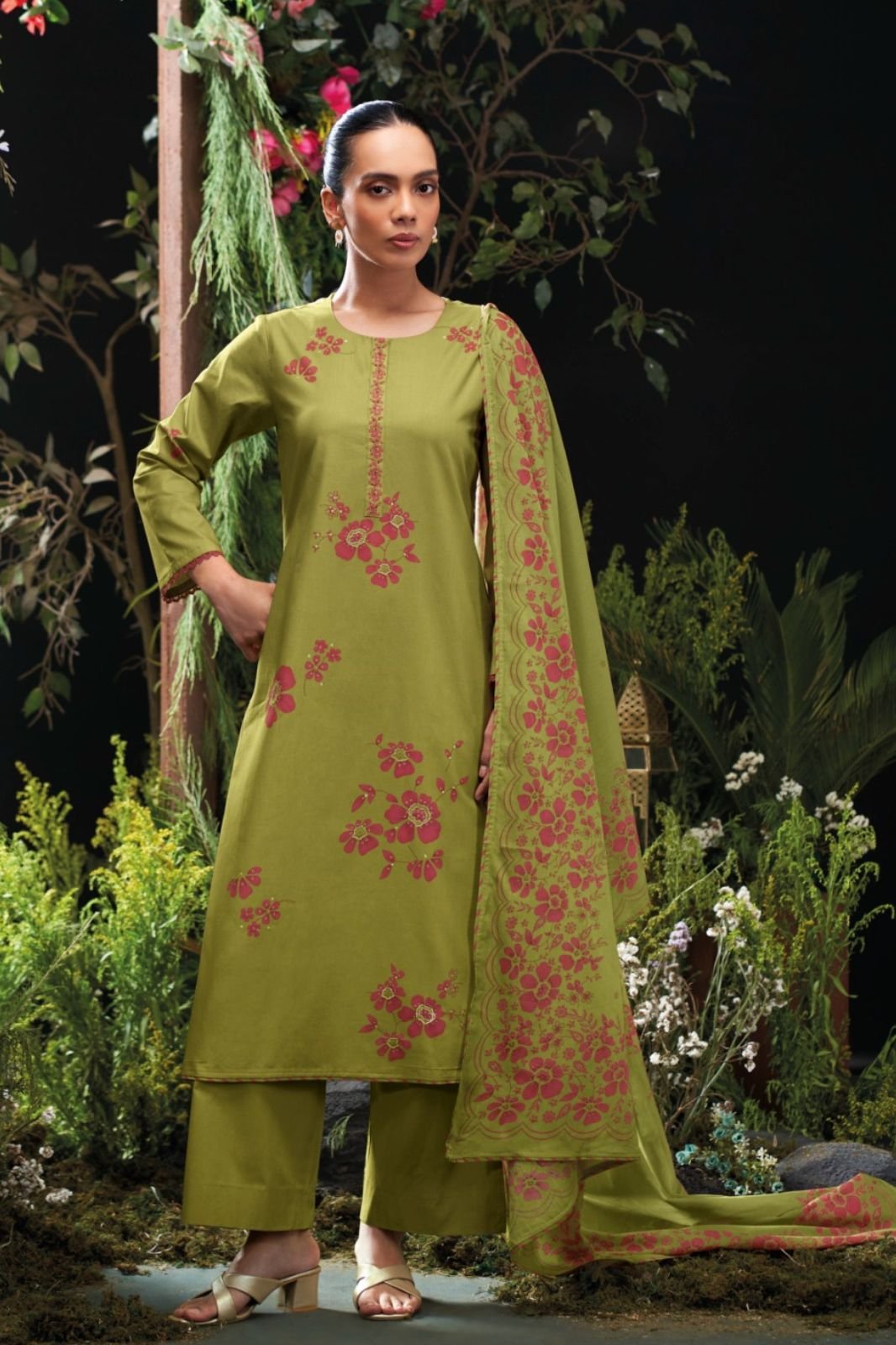 Ganga Fashion Livara S4742 Premium Cotton Suit S4742-D