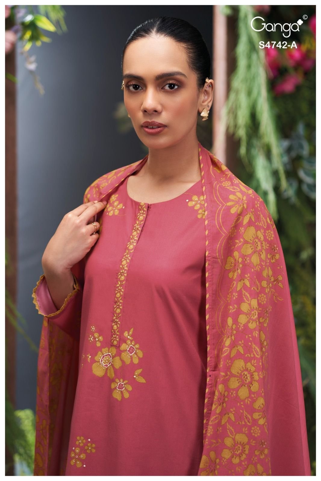 Ganga Fashion Livara S4742 Premium Cotton Suit S4742-A