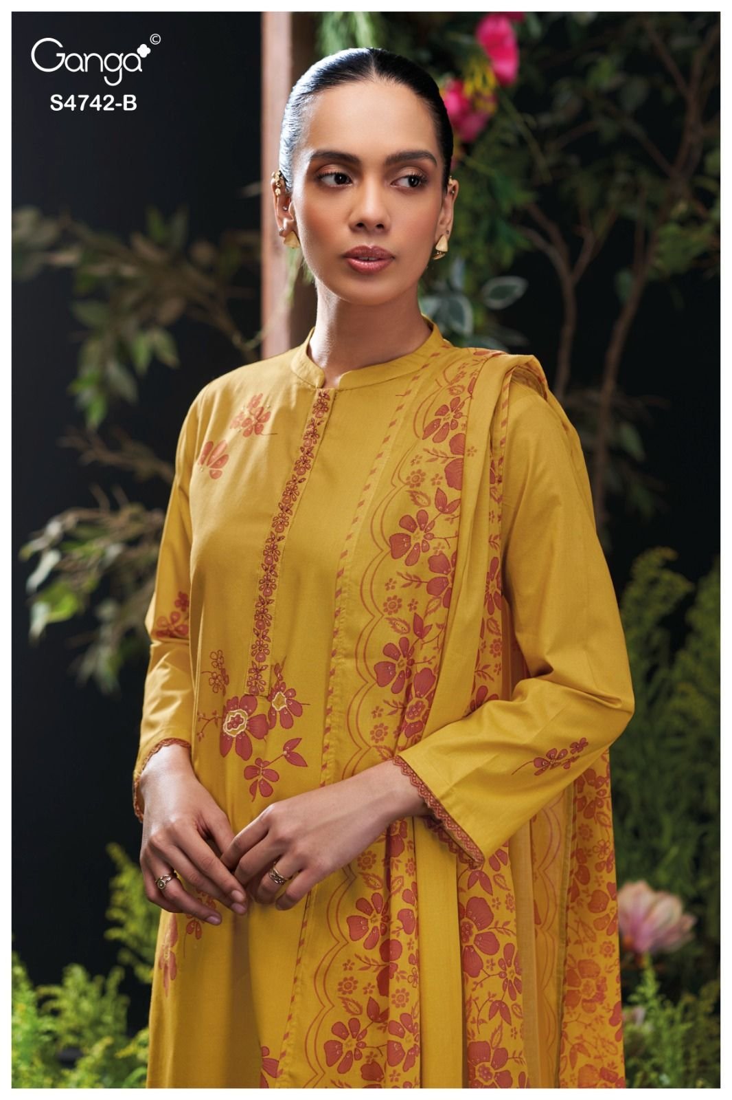 Ganga Fashion Livara S4742 Premium Cotton Suit S4742-B