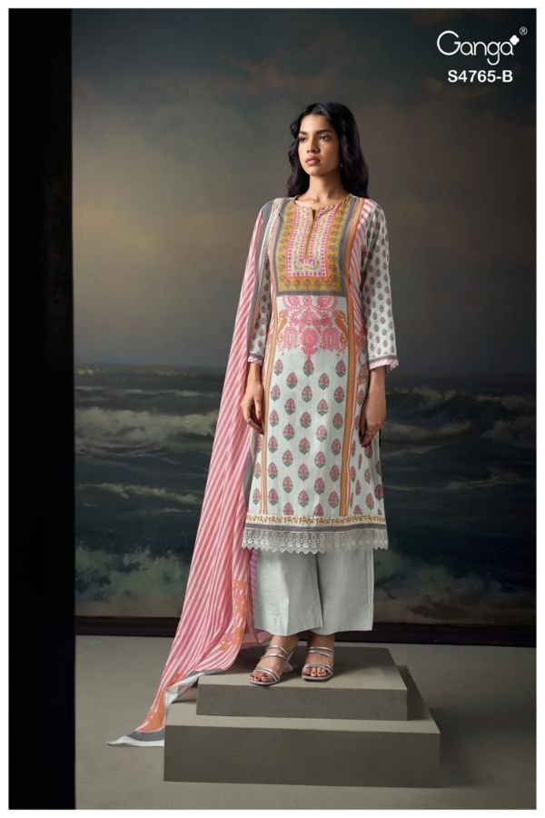 Ganga Fashion Livra S4765 Cotton Ladies Suit S4765-B