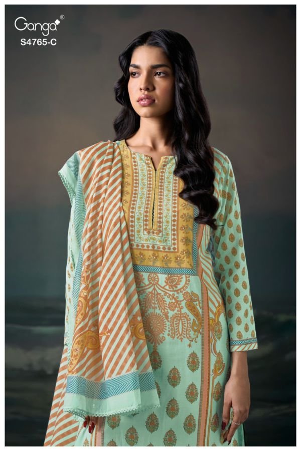 Ganga Fashion Livra S4765 Cotton Ladies Suit S4765-C