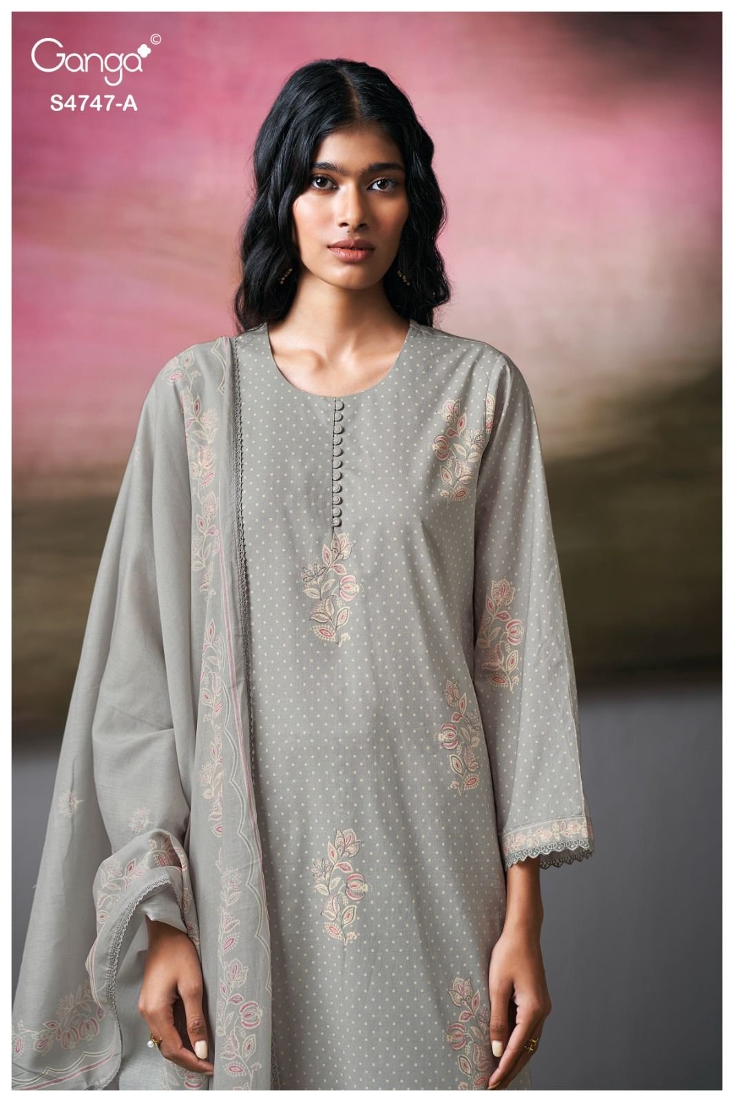 Ganga Fashion Mishvya S4747 Premium Cotton Suit S4747-A