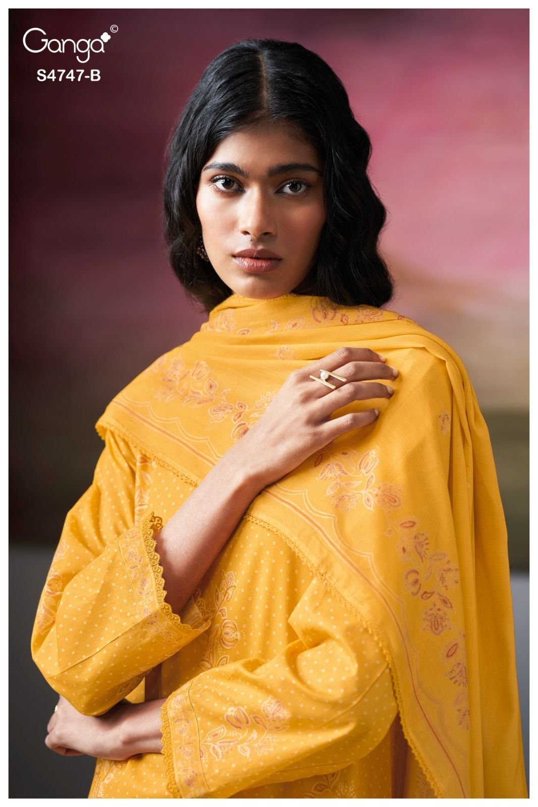 Ganga Fashion Mishvya S4747 Premium Cotton Suit S4747-B