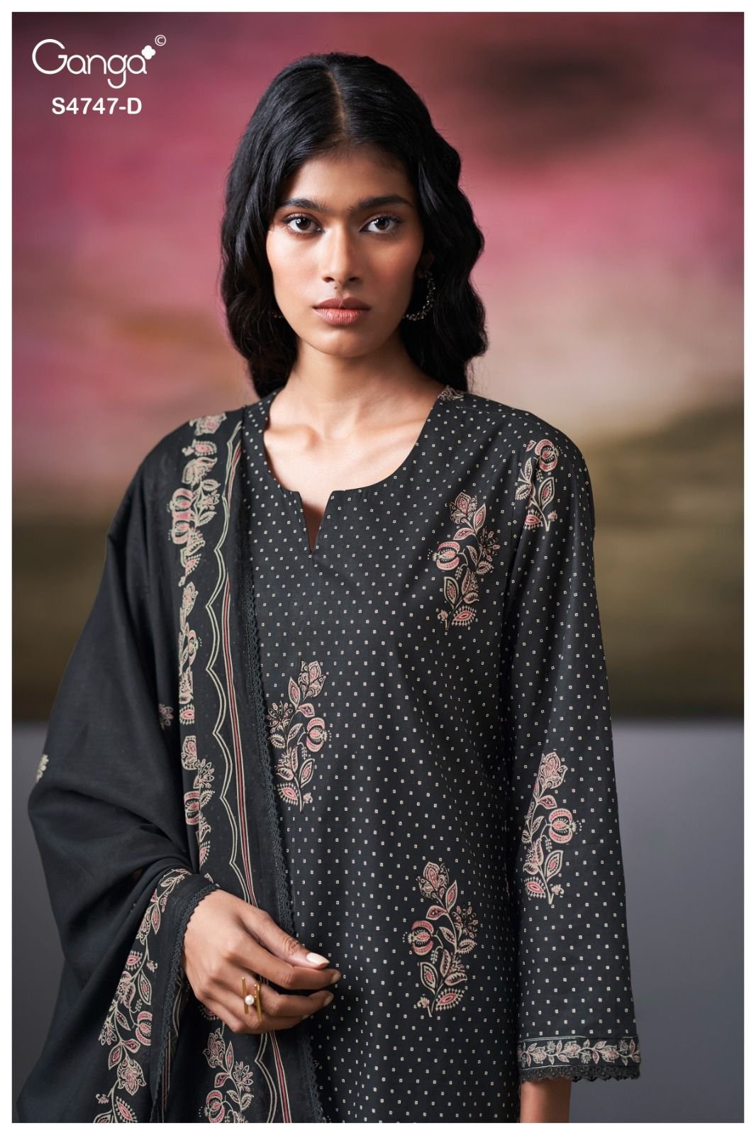 Ganga Fashion Mishvya S4747 Premium Cotton Suit S4747-D