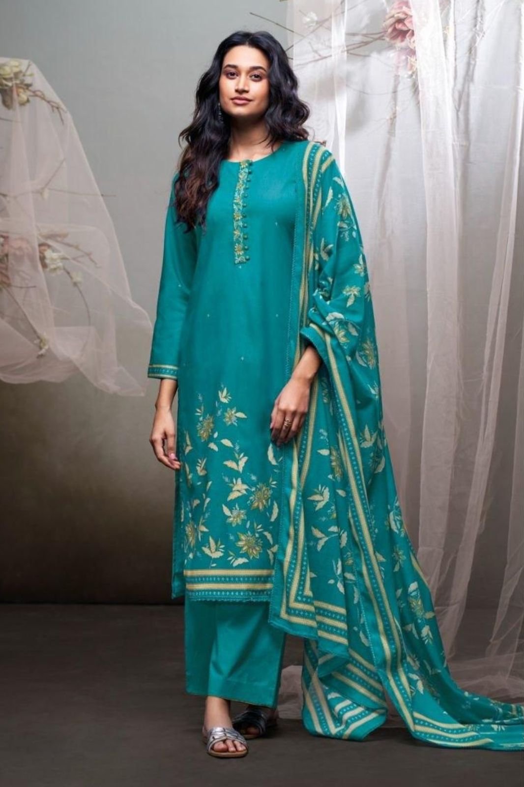 Ganga Fashion Nireza S4470 Premium Cotton Suit S4470-D