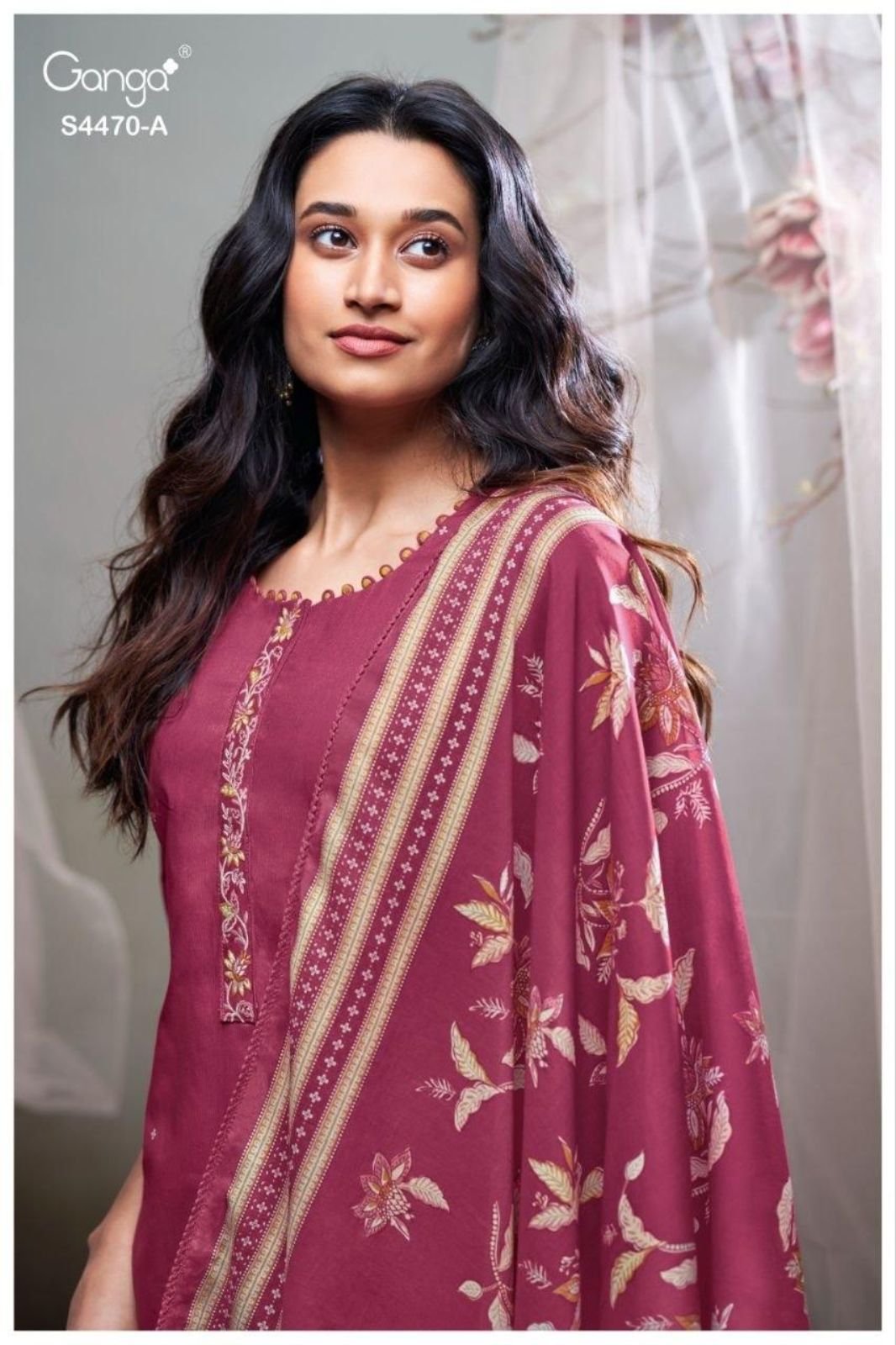 Ganga Fashion Nireza S4470 Premium Cotton Suit S4470-A