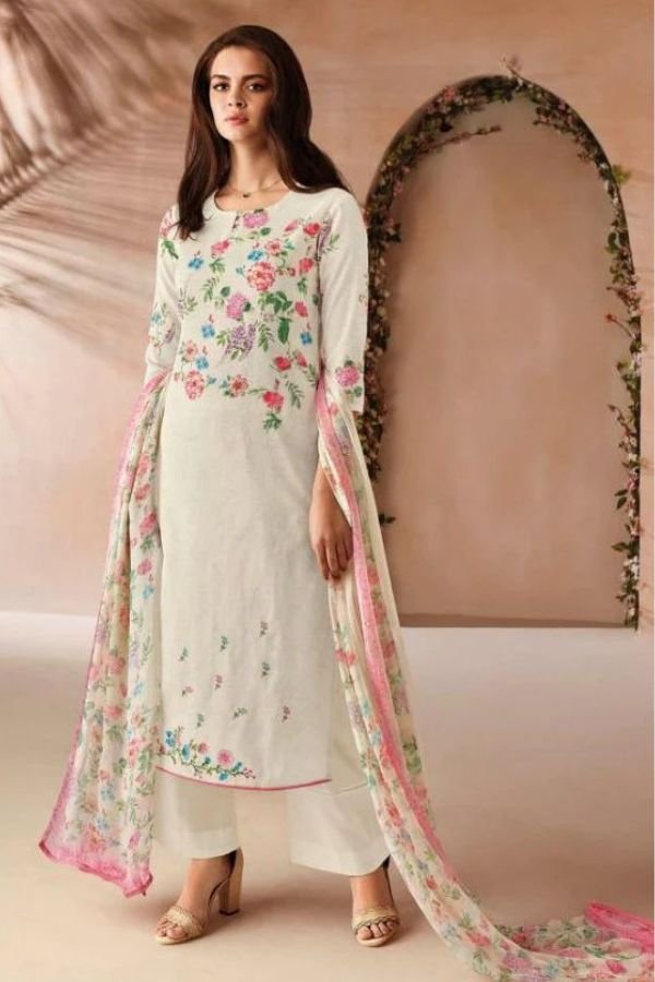 Ganga Fashion Odin(Superhit) Cotton Linen Ladies Suit C0358