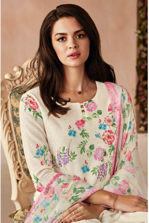 Ganga Fashion Odin(Superhit) Cotton Linen Ladies Suit C0358