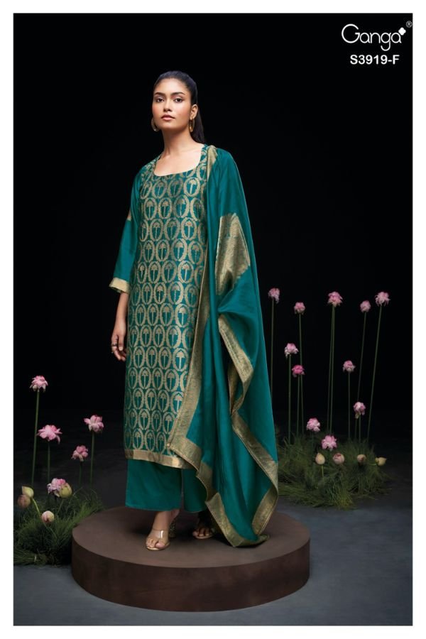 Ganga Fashion Phyra S3919 Silk Ladies Suit S3919-f