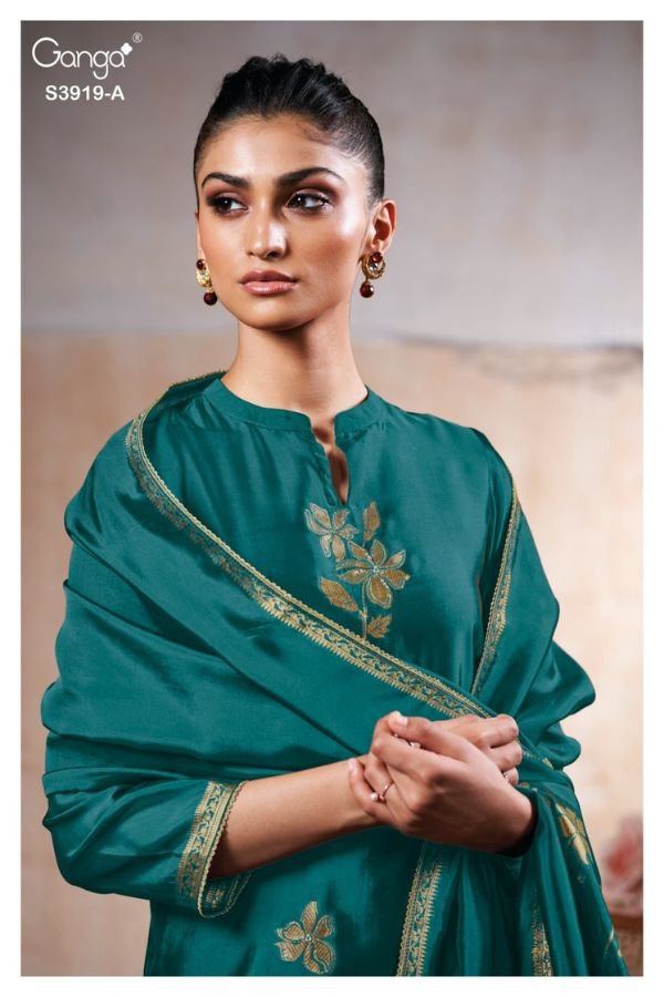Ganga Fashion Phyra S3919 Silk Ladies Suit S3919-A