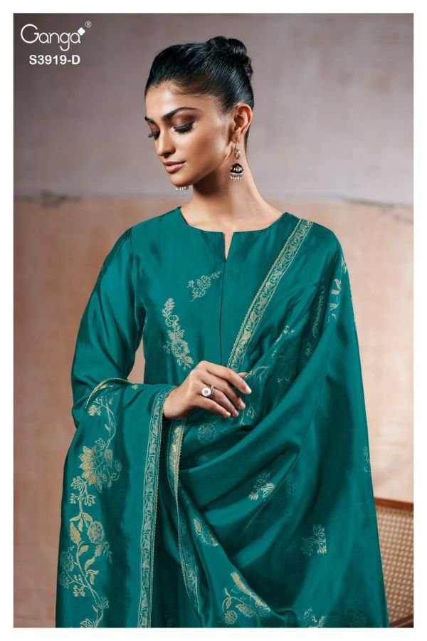Ganga Fashion Phyra S3919 Silk Ladies Suit S3919-D