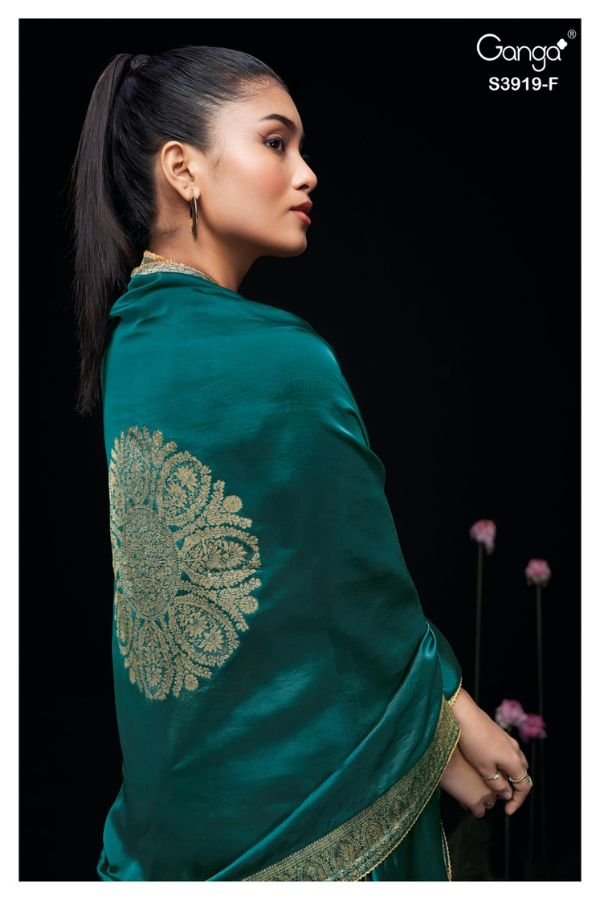 Ganga Fashion Phyra S3919 Silk Ladies Suit S3919-F
