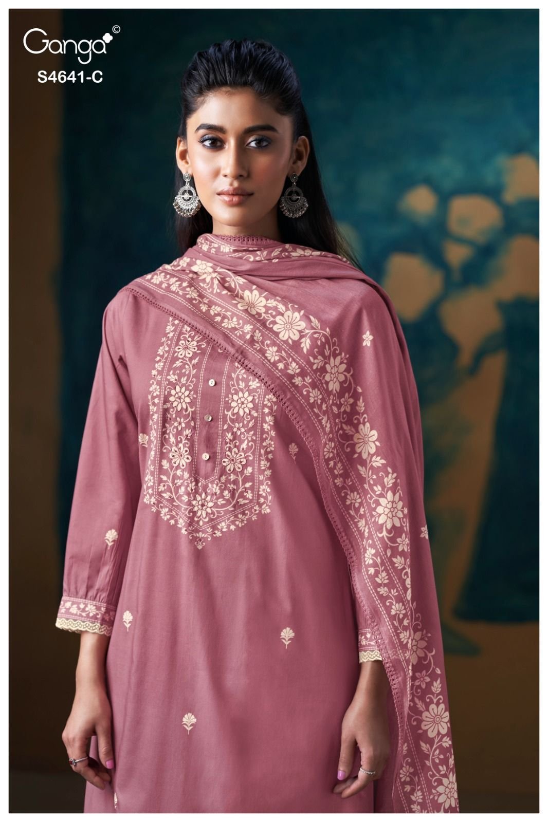 Ganga Fashion Saziel S4641 Premium Cotton Suit S4641-C