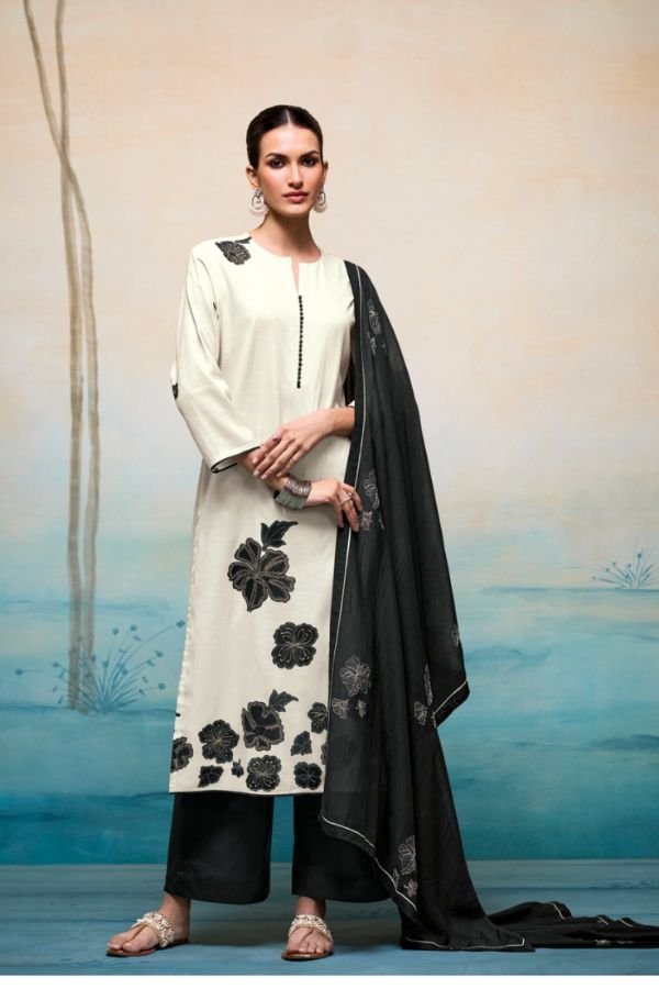 Ganga Fashion Sylvie S4587 Premium Pure Mul Suit S4587-A