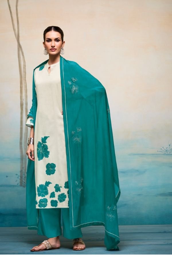Ganga Fashion Sylvie S4587 Premium Pure Mul Suit S4587-C
