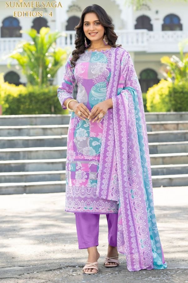 Harshit Fashion Summer Saga 4 Pure Cotton Suit 2510-10-01