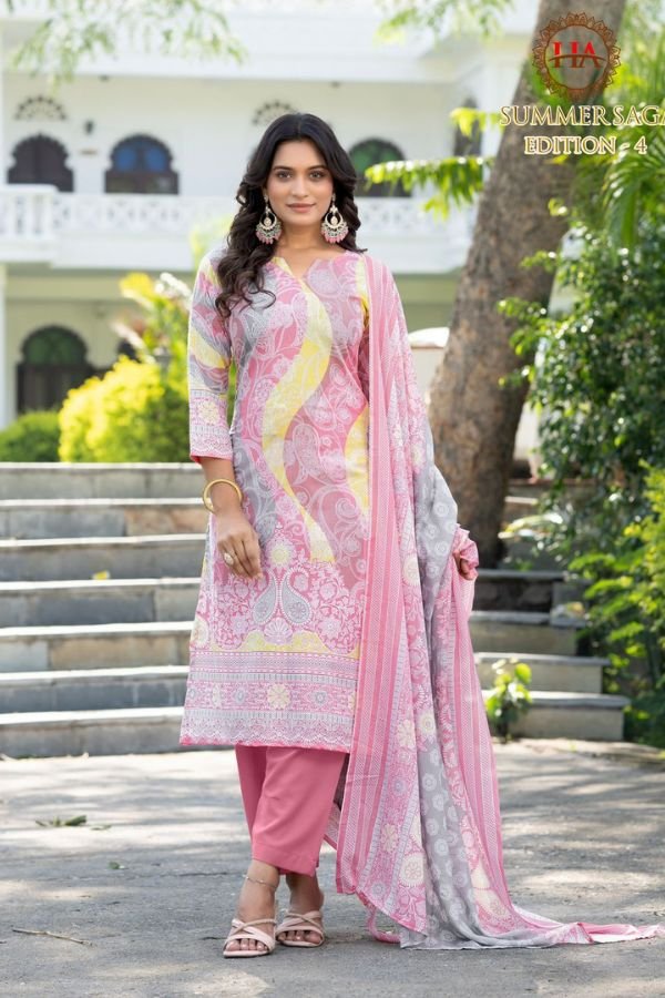 Harshit Fashion Summer Saga 4 Pure Cotton Suit 2510-10-06