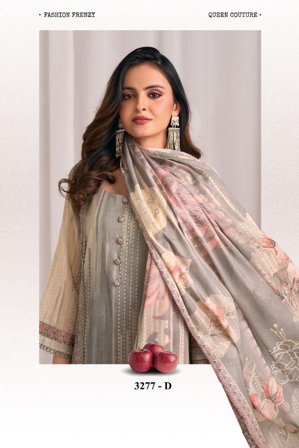 Jay Vijay Prints Aboli Premium Mal Cotton Suit 3277-D