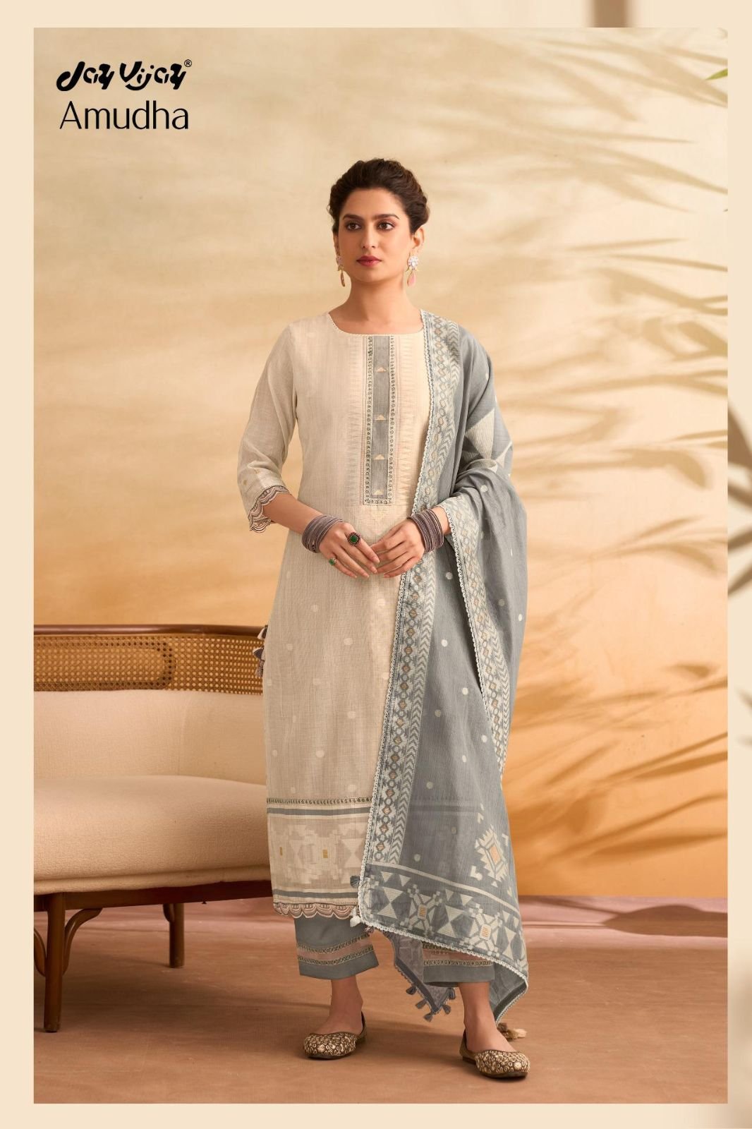 Jay Vijay Prints Amudha Cotton Ladies Salwar Suit 3293-A