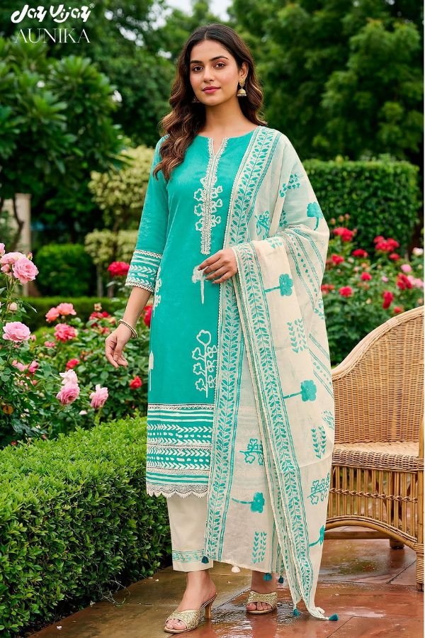 Jay Vijay Prints Aunika Premium Cotton Ladies Suit 3294-A