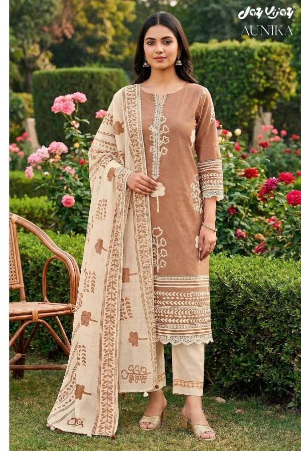 Jay Vijay Prints Aunika Premium Cotton Ladies Suit 3294-B
