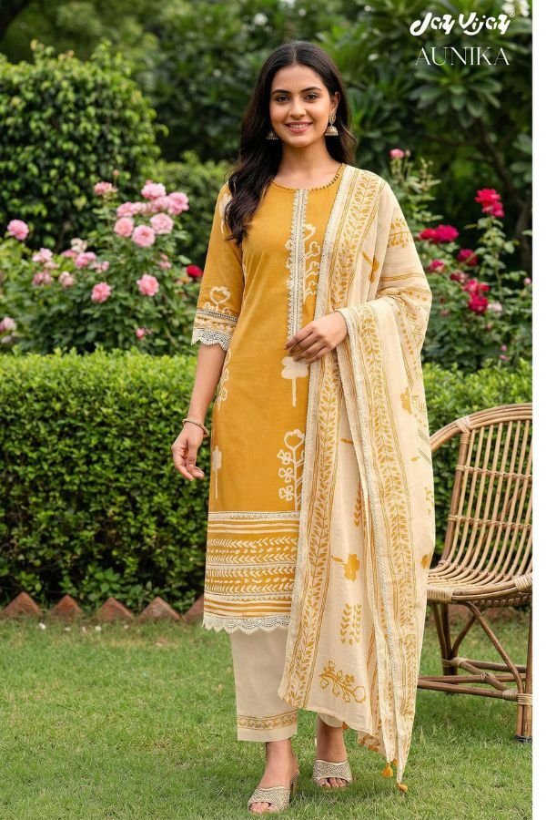 Jay Vijay Prints Aunika Premium Cotton Ladies Suit 3294-C