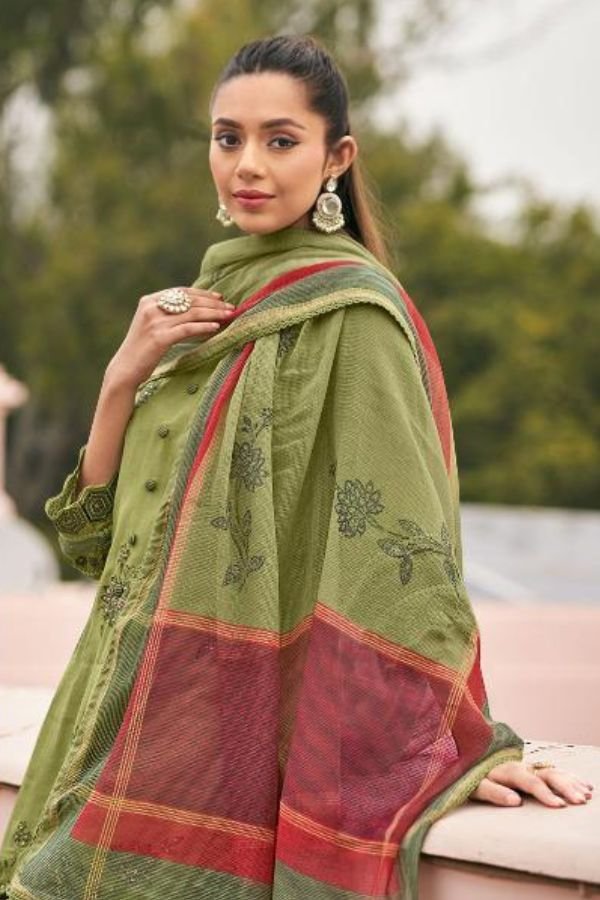 Jay Vijay Prints Chhat Malai Chanderi Ladies Suit 11092