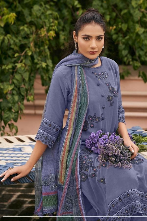 Jay Vijay Prints Chhat Malai Chanderi Ladies Suit 11096