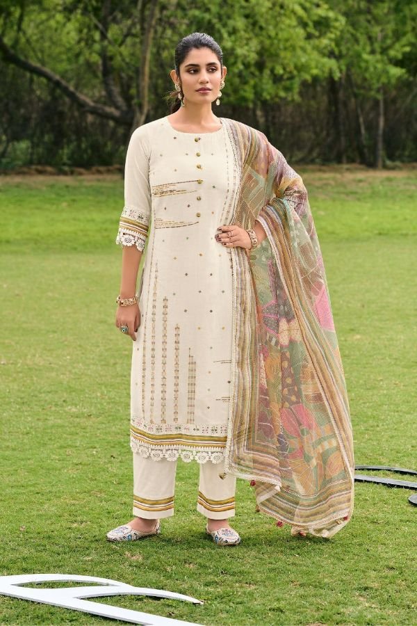 Jay Vijay Prints Harmony Pure Mal Chanderi Ladies Suit 11202