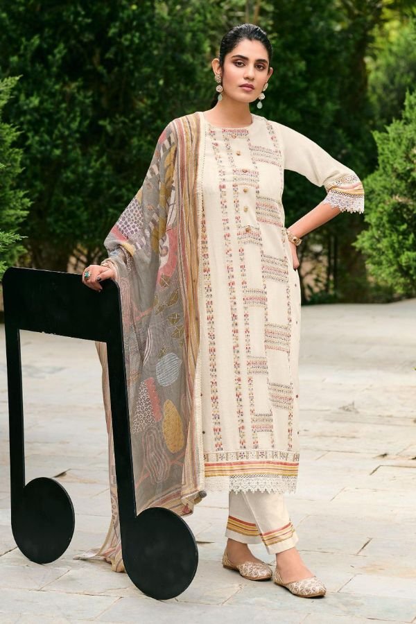 Jay Vijay Prints Harmony Pure Mal Chanderi Ladies Suit 11203