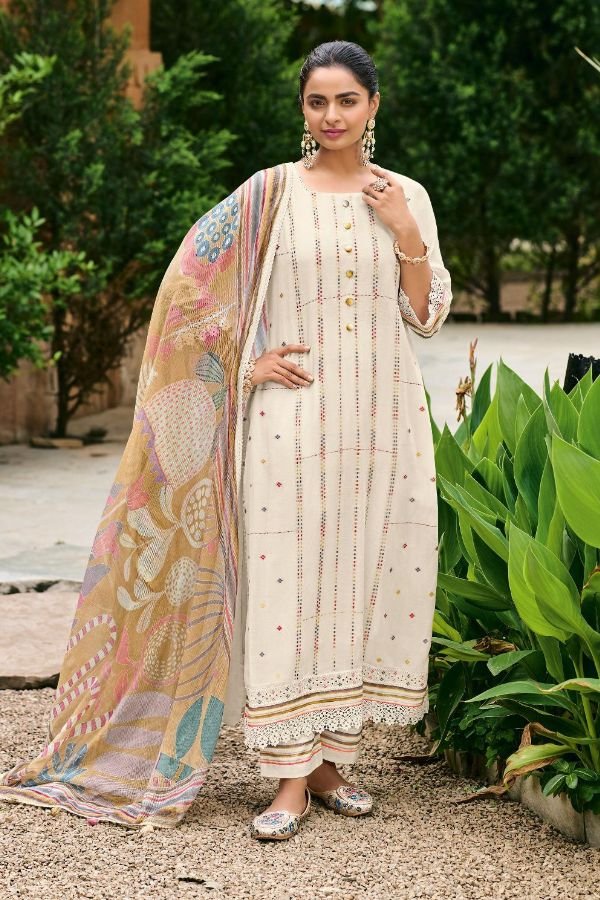 Jay Vijay Prints Harmony Pure Mal Chanderi Ladies Suit 11204