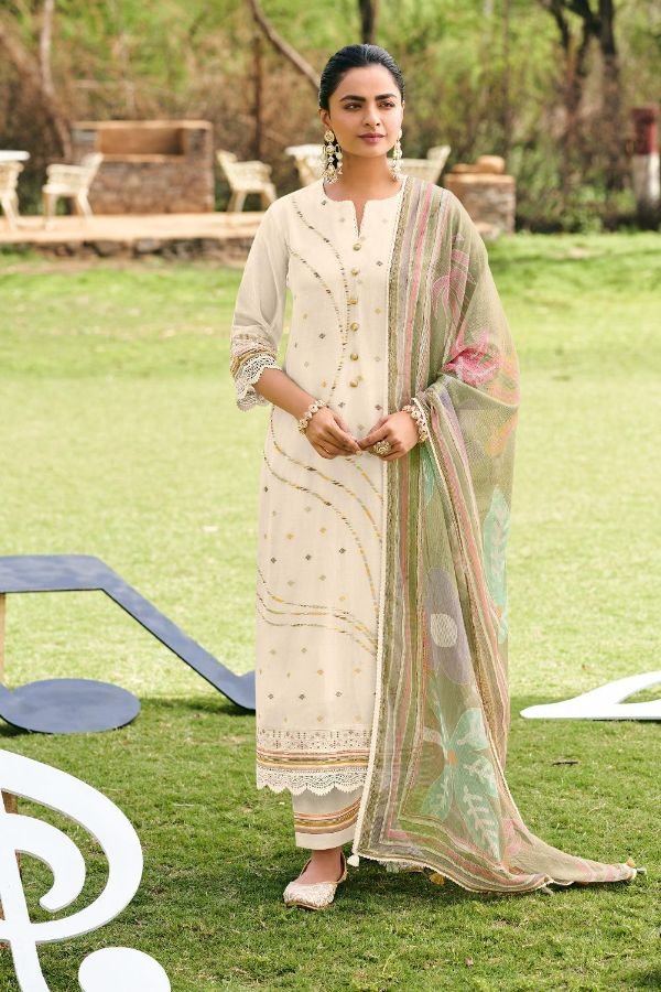 Jay Vijay Prints Harmony Pure Mal Chanderi Ladies Suit 11206