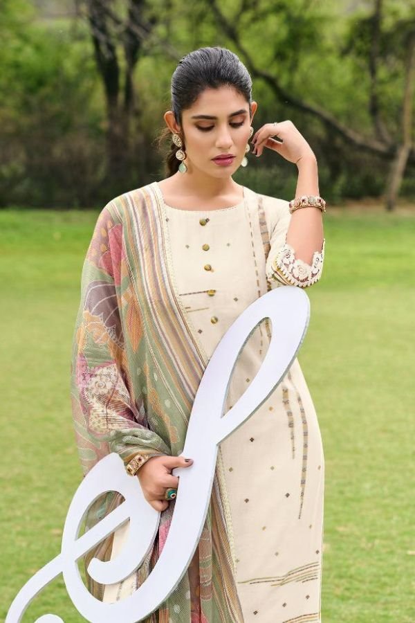Jay Vijay Prints Harmony Pure Mal Chanderi Ladies Suit 11202