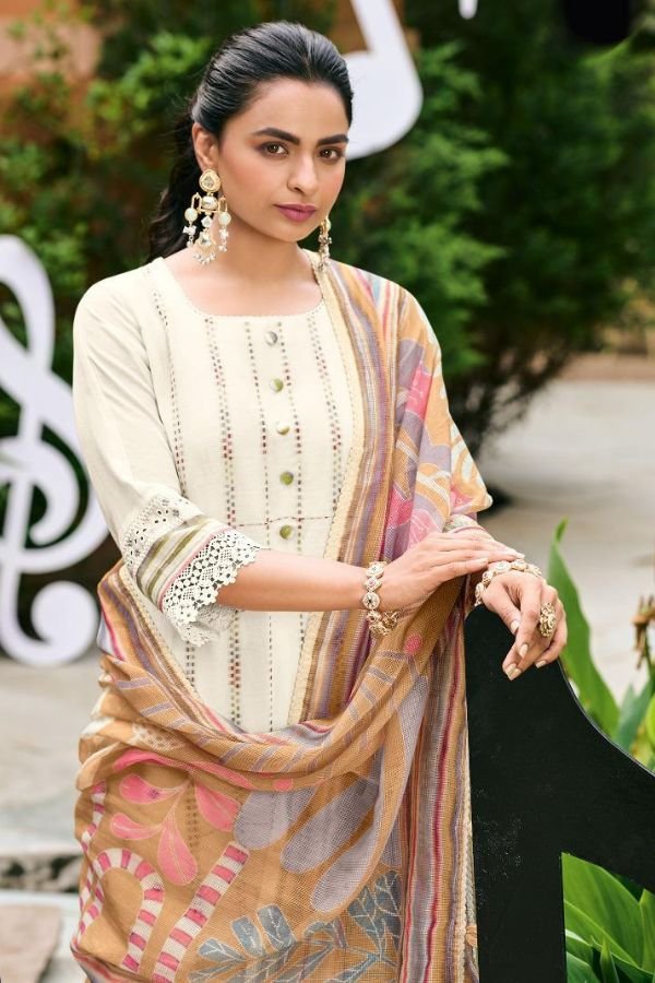 Jay Vijay Prints Harmony Pure Mal Chanderi Ladies Suit 11204