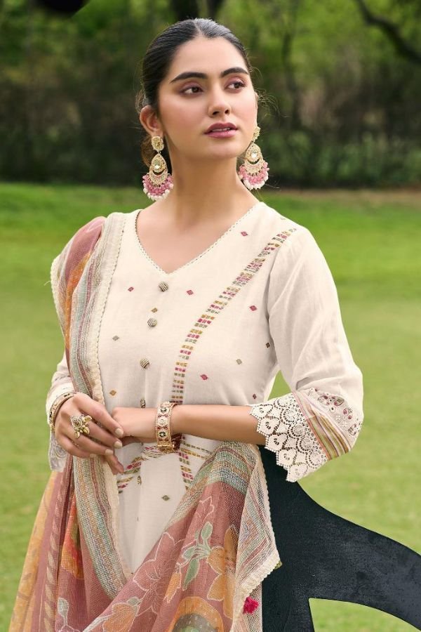 Jay Vijay Prints Harmony Pure Mal Chanderi Ladies Suit 11205