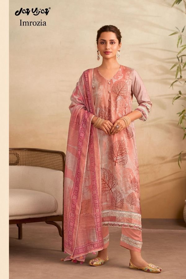 Jay Vijay Prints Imrozia Muslin Ladies Salwar Suit 3290-A