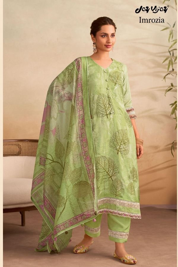 Jay Vijay Prints Imrozia Muslin Ladies Salwar Suit 3290-C