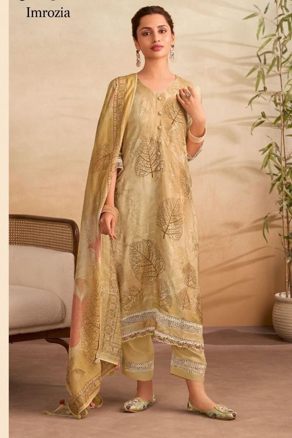 Jay Vijay Prints Imrozia Muslin Ladies Salwar Suit 3290-D