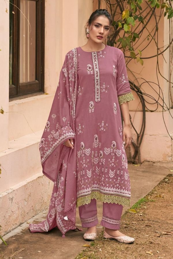 Jay Vijay Prints Jhoom Pure Organdy Ladies Suit 11031